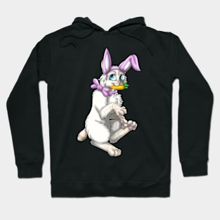 Bobtail BunnyCat: Cream Lynx Point (Pink) Hoodie